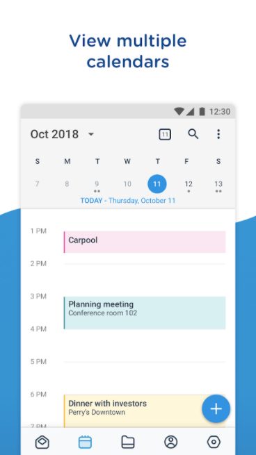 VMware calendars