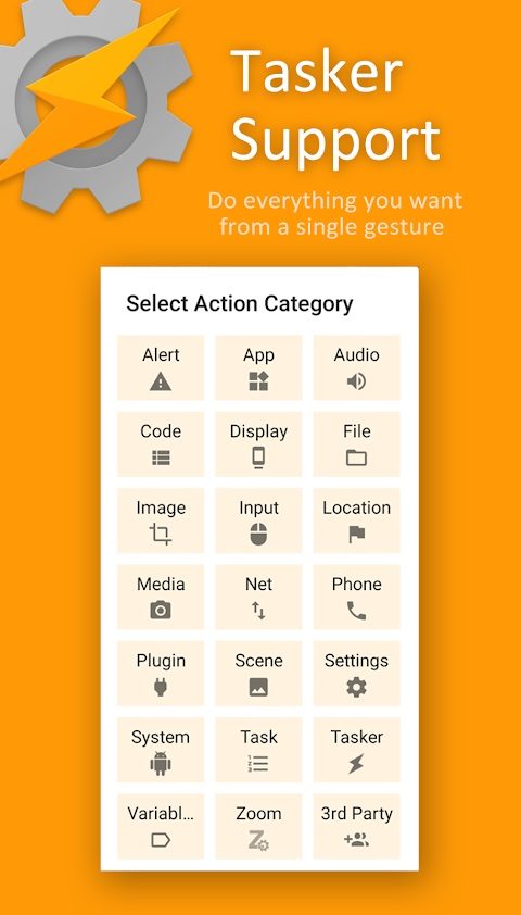Wear Launcher also has Tasker support, with many options.