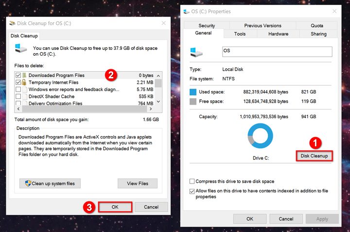 Windows 10 Disk Cleanup