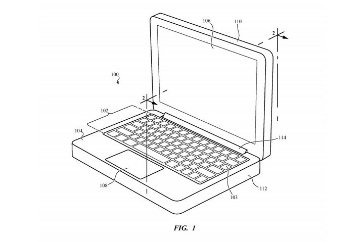 Apple MacBook retractable keyboard patent