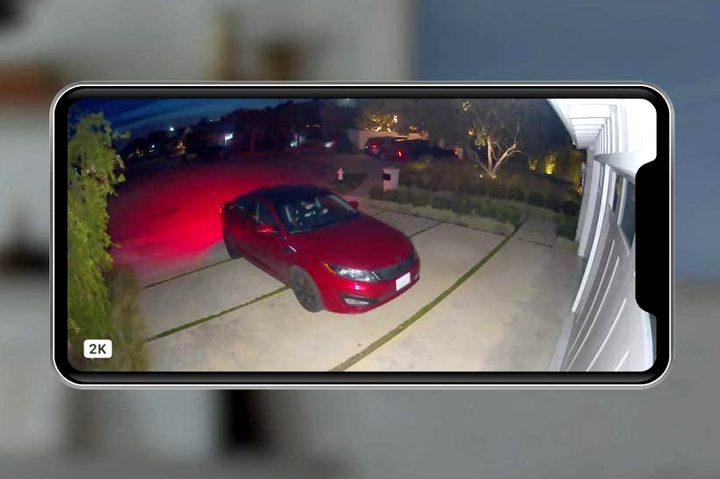 Arlo Pro 3 app showing a car.