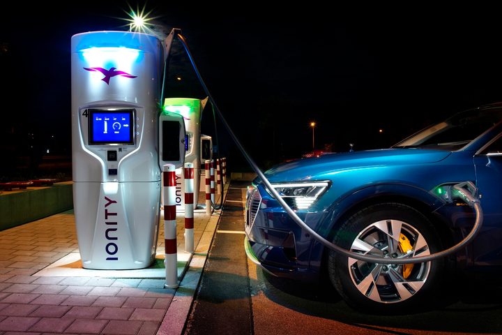 Audi E-Tron charging
