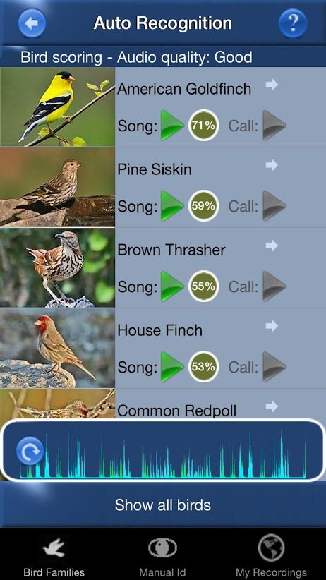 Bird Song ID app