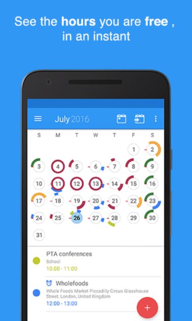 CloudCal schedule.