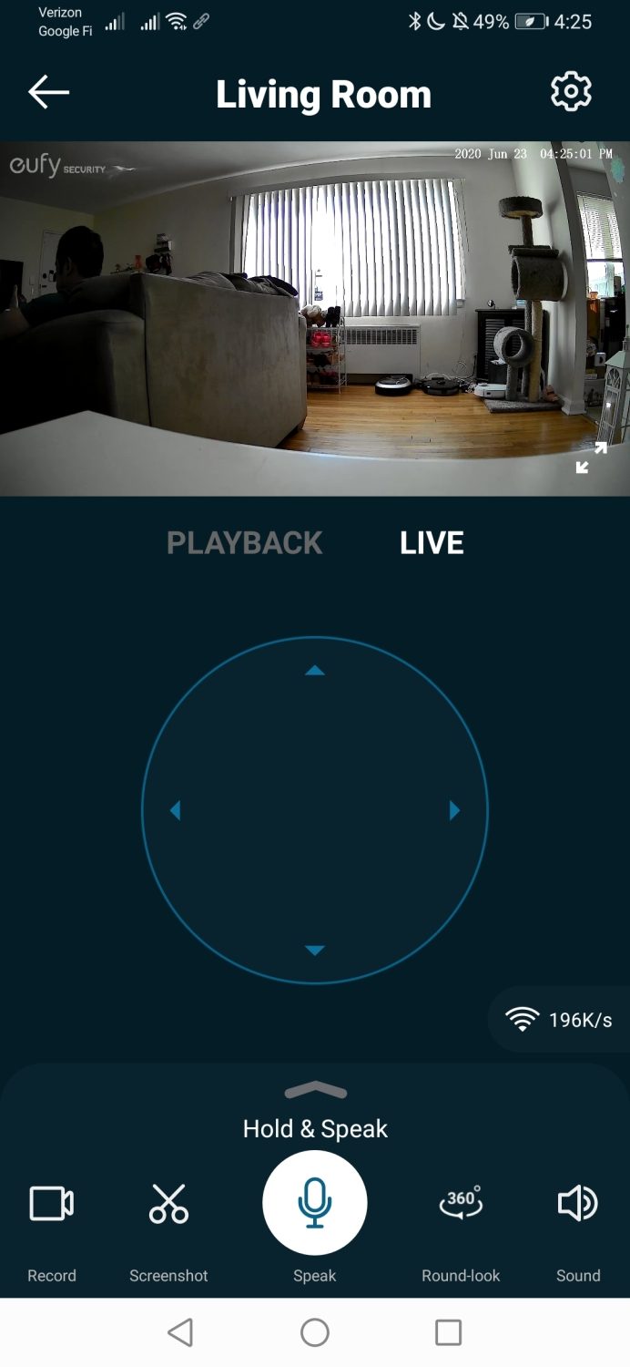 eufy indoor cam 2k pan and tilt review app 1 of 4