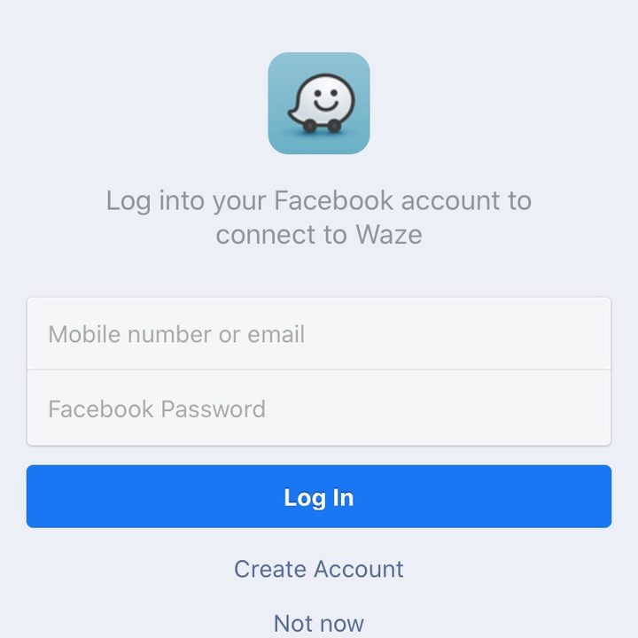 Waze Facebook