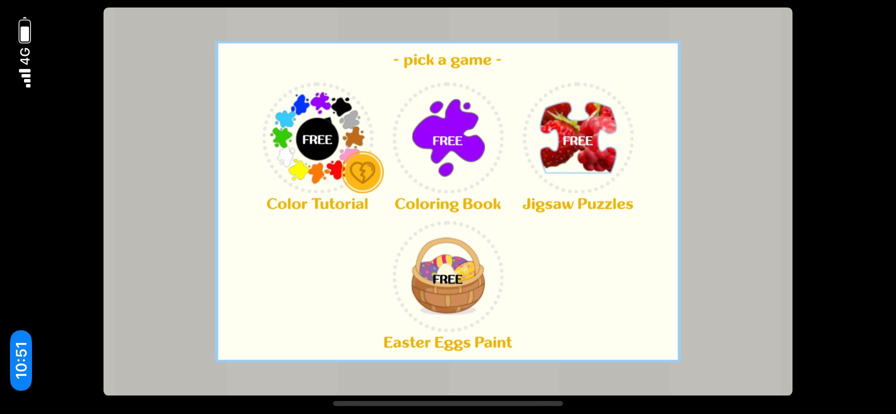 Funny Balloon menu screen