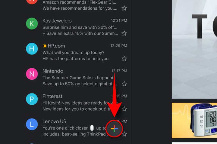 Gmail App TabletOS Create Message