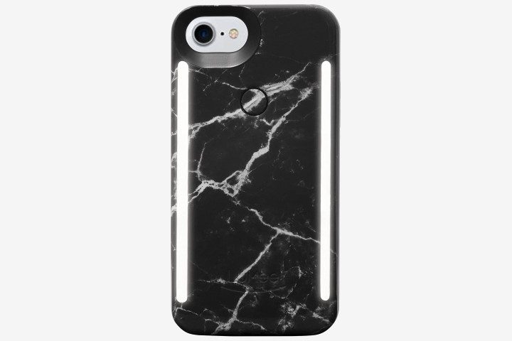 iPhone 8 in LuMee Duo Marble Black phone case