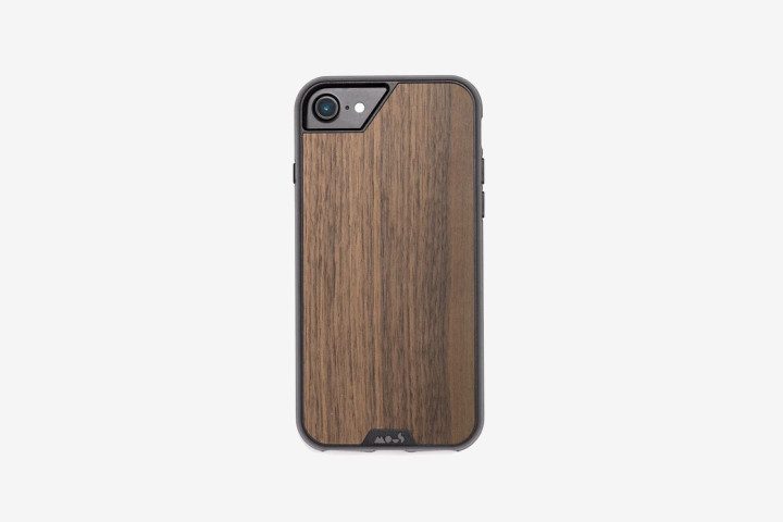 Mous Limitless Walnut Case on iPhone 8