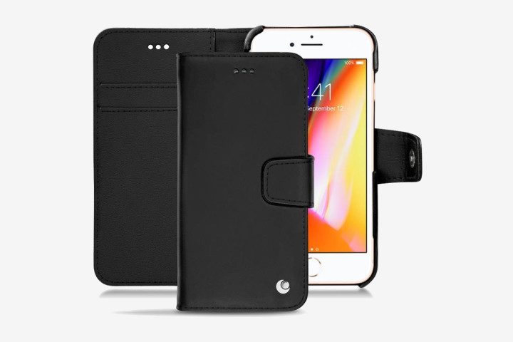 Noreve Tradition B black leather case for Apple iPhone 8
