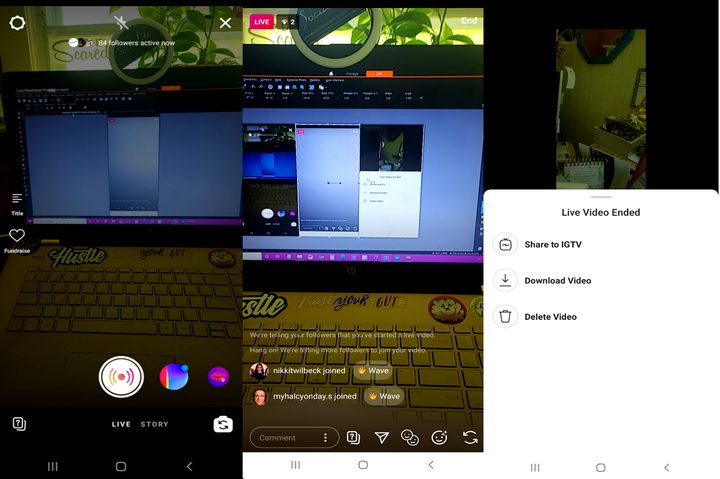 Live streaming on Instagram