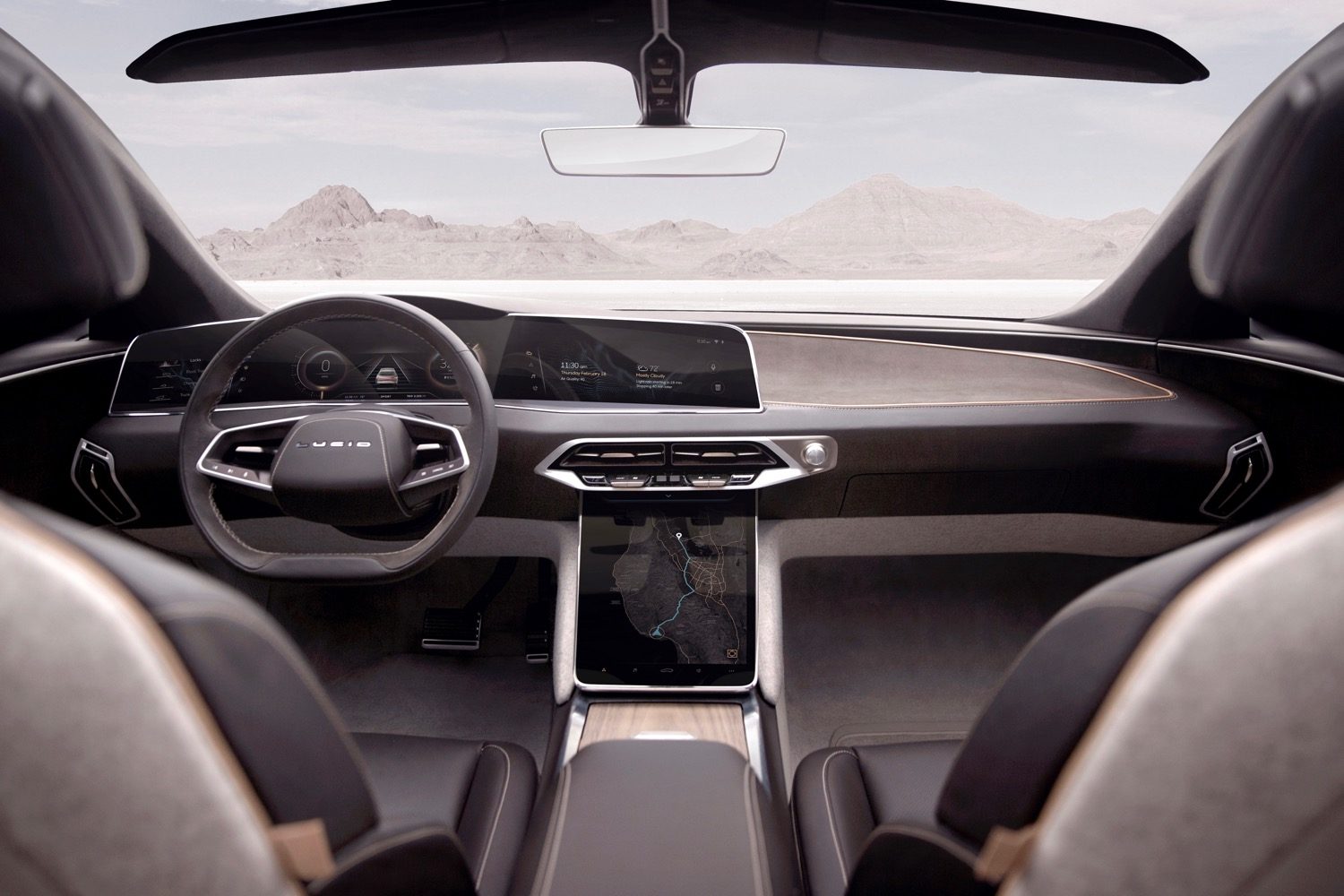 Lucid Air electric car interior