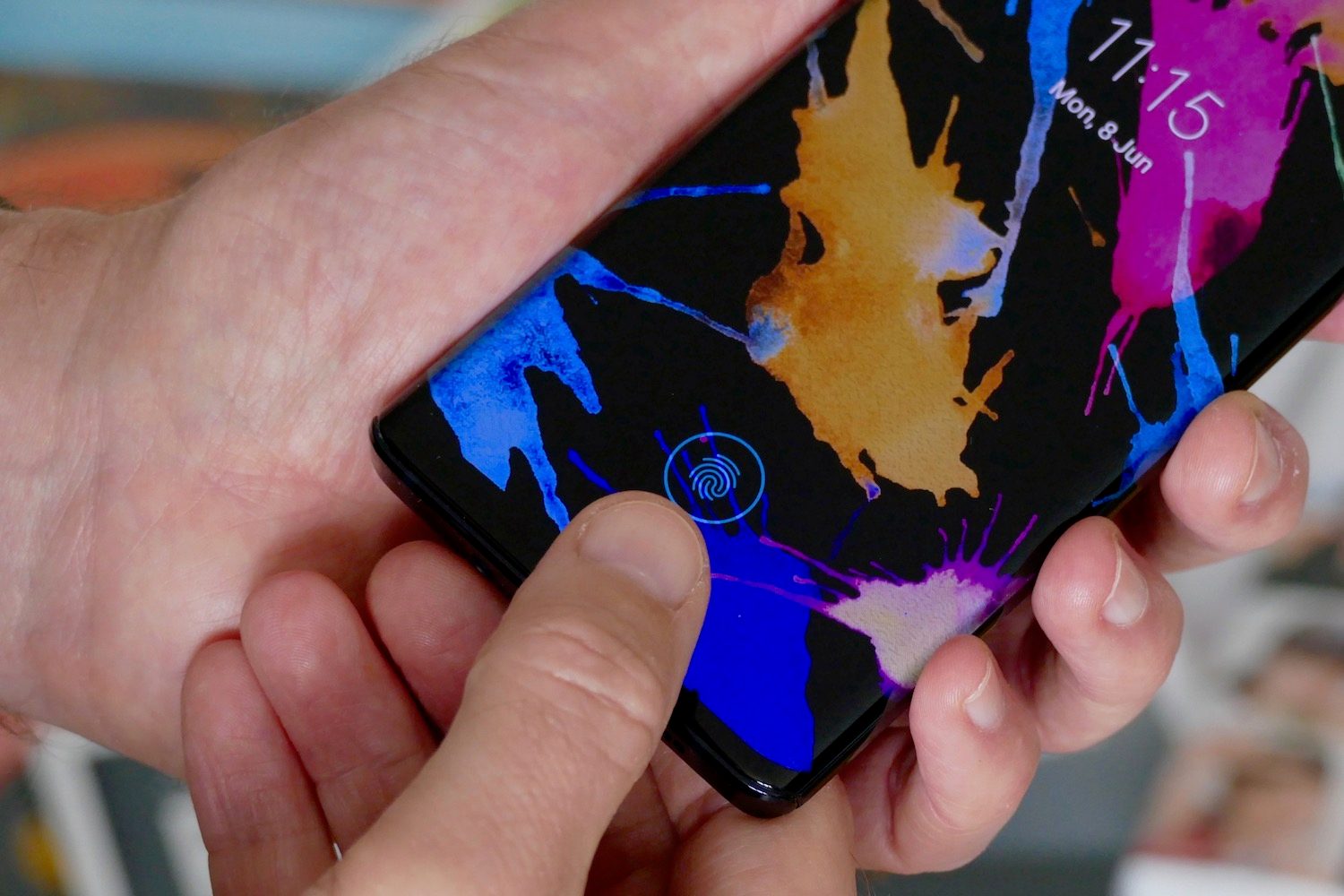 Motorola Edge Fingerprint sensor
