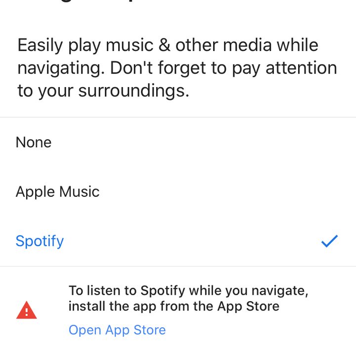 Google Maps music feature