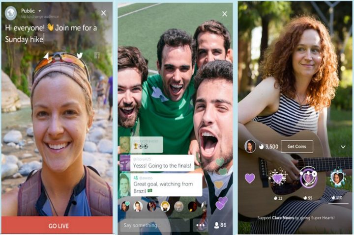 Periscope livestreaming on app