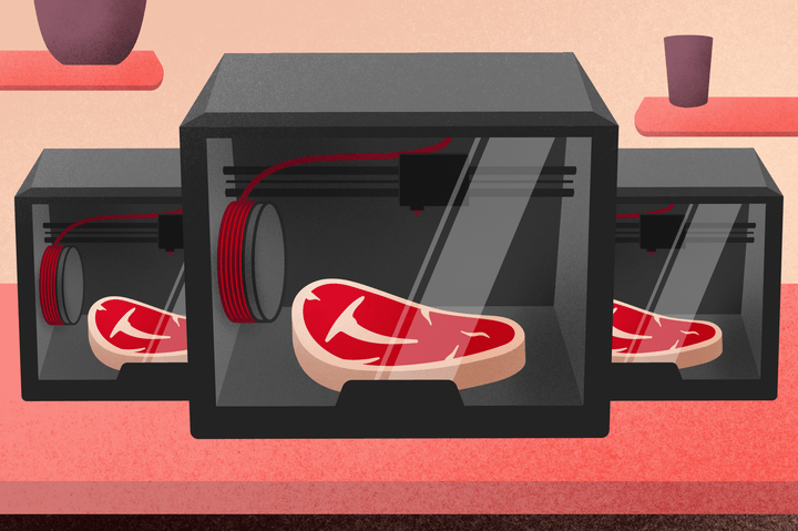 3D printed steak
