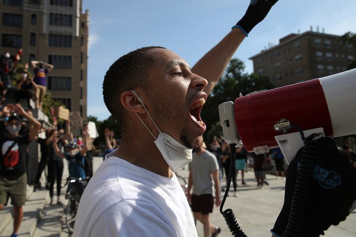 protester