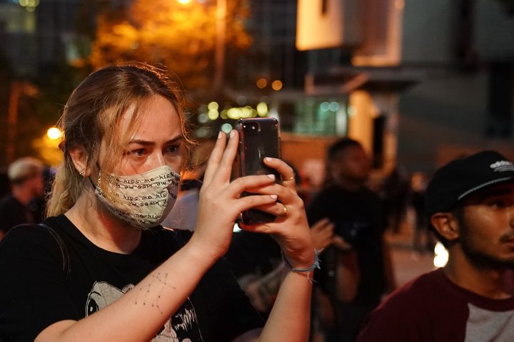 Atlanta Protest Held In Response To Police Custody Death Of Minneapolis Man George Floyd