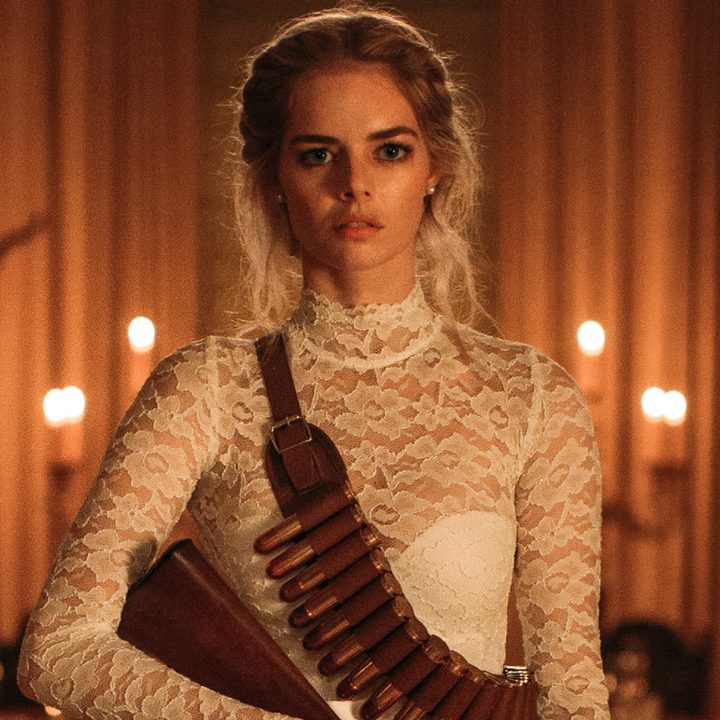 Samara Weaving in Ready or Not.