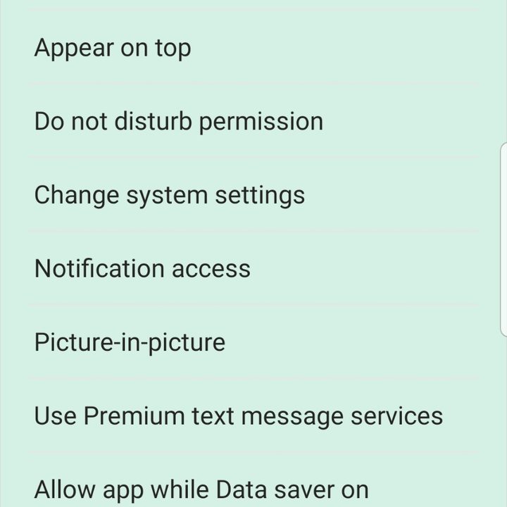 Samsung Galaxy Optimize battery menu.
