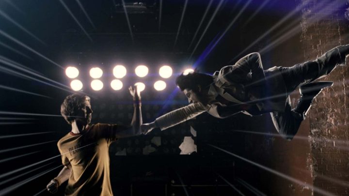 Two men fight in Scott Pilgrim vs. The World.