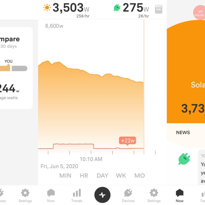 Sense gives you a real-time look at how your house is using power.