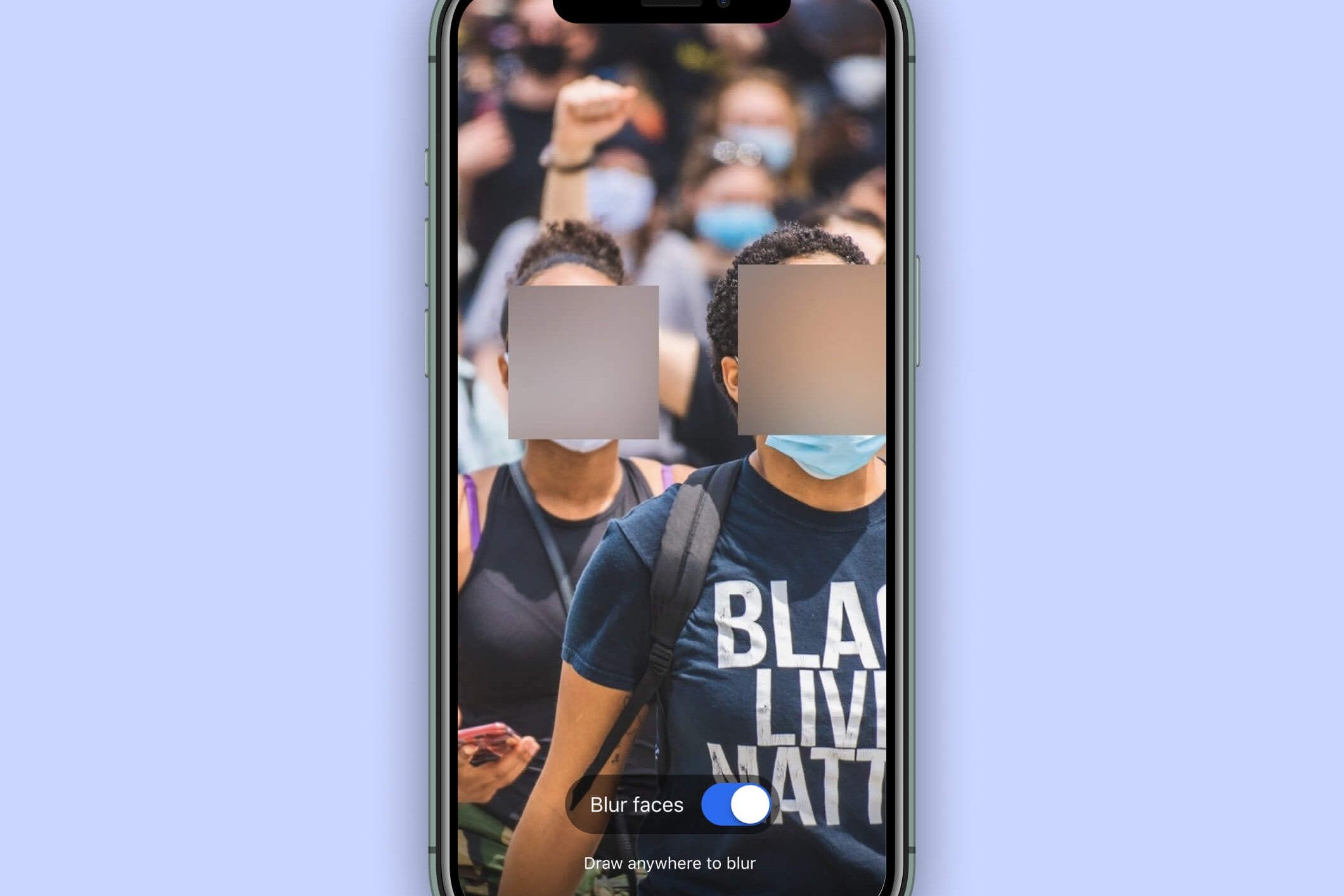 Signal blur faces tool