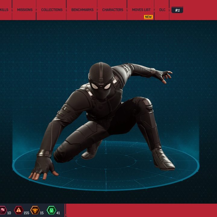 Spider-man in his stealth.