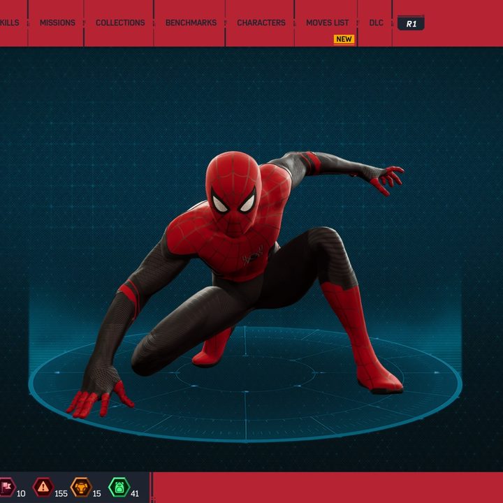 Spider-man in his upgraded suit.