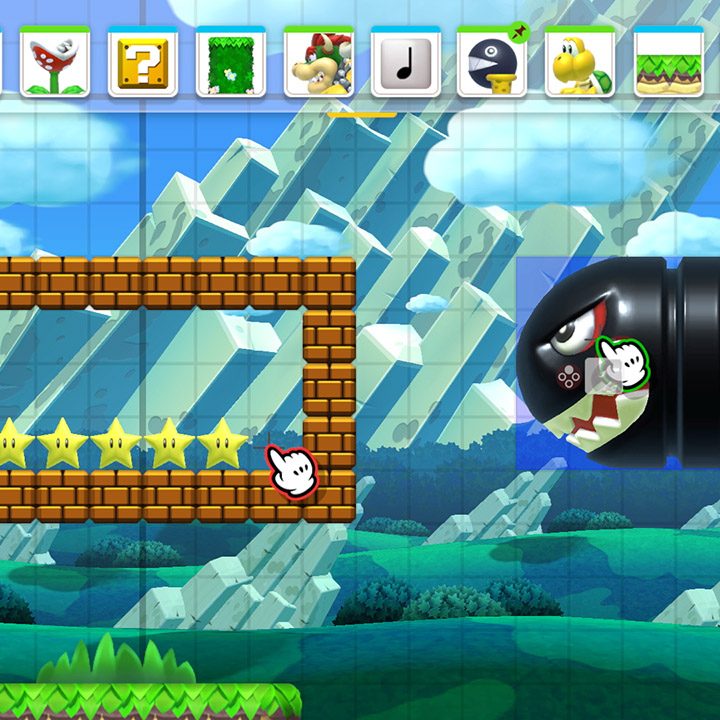 Designing a level in Super Mario Maker 2.