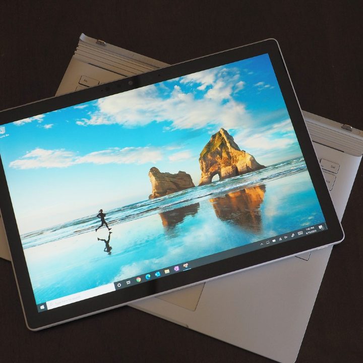 The Surface Book detached.
