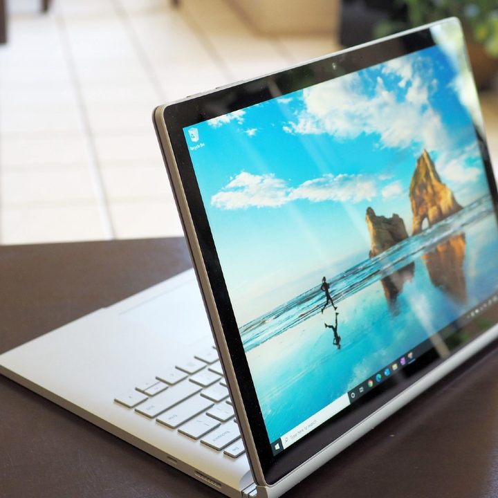 Surface Book 3 in clamshell mode.