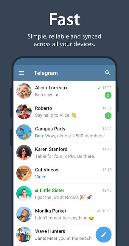 Telegram app