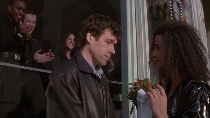 Jaye Davidson and Stephen Rea in The Crying Game (1992)