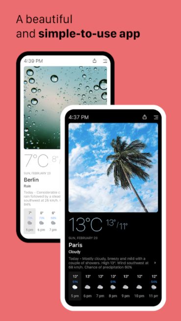 Today Weather Dark Sky alternative weather app