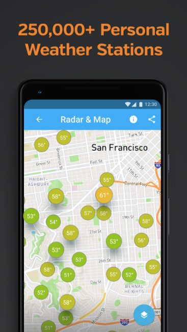 Weather Underground personal stations