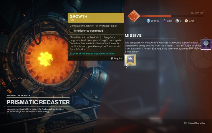 Destiny 2 Missive Quest