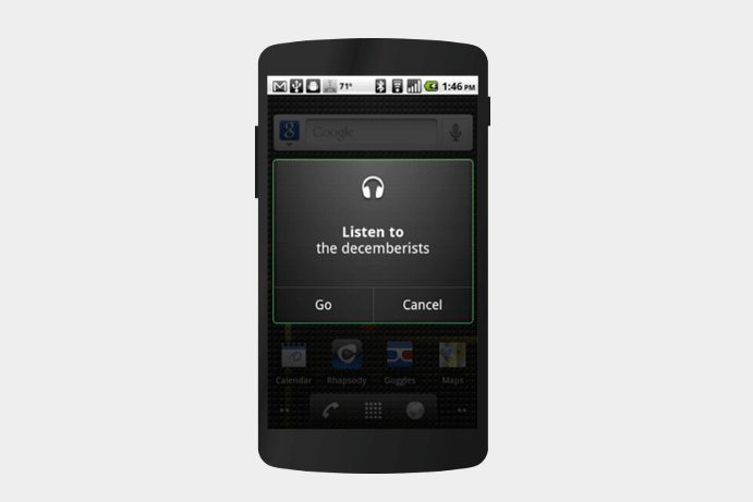 Android Froyo on a smartphone.