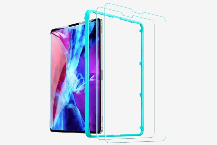 Picture shows an Apple iPad Pro with the EST Glass Screen Protector