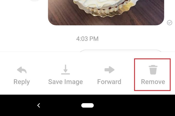 fb msg delete message screenshot
