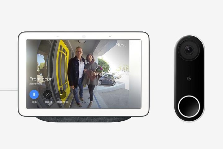 Google Nest Hello Doorbell with Nest Hub