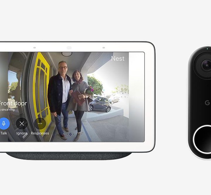 Google Nest Hello Doorbell with Nest Hub