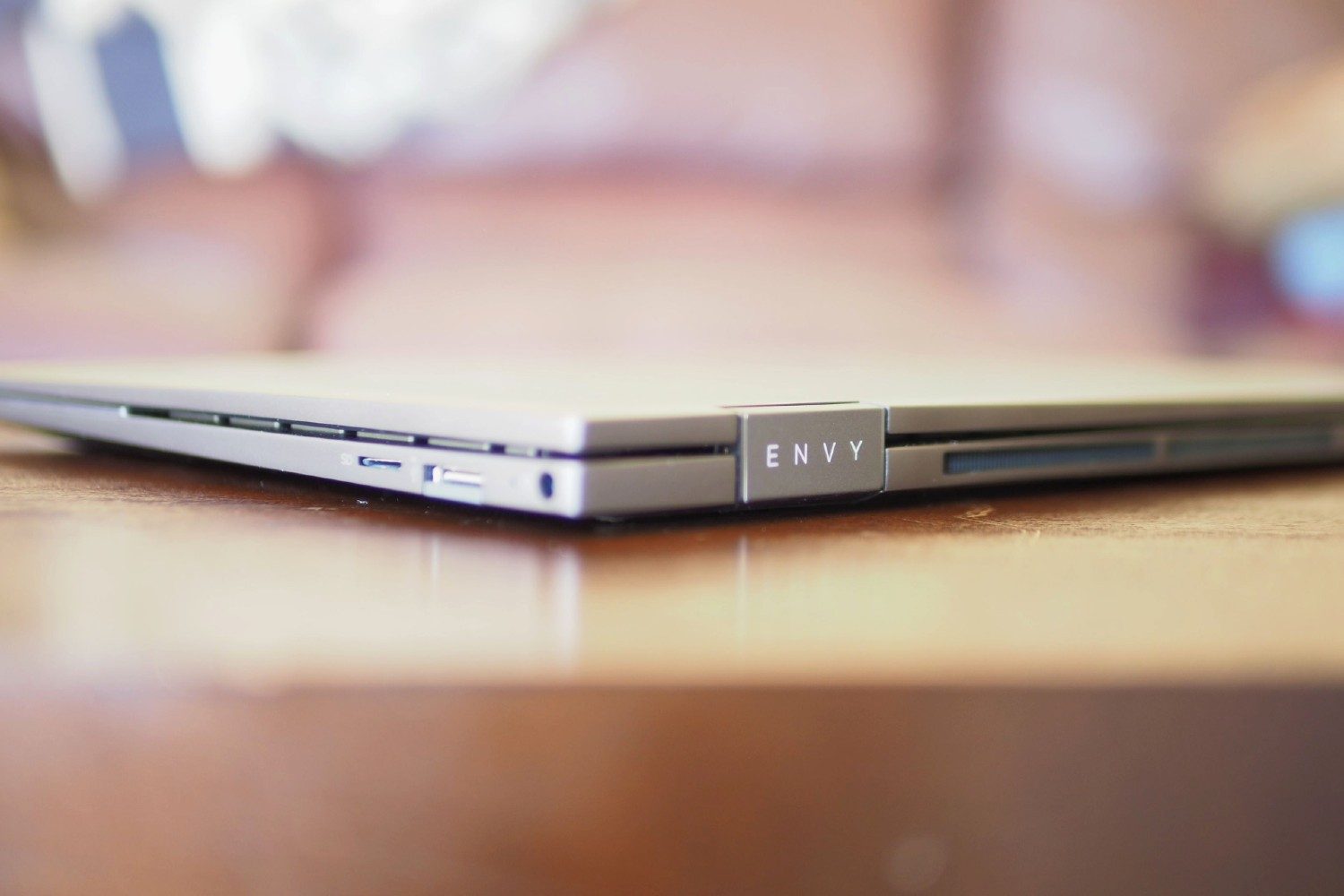 HP Envy x360 13 Ryzen side and back view.