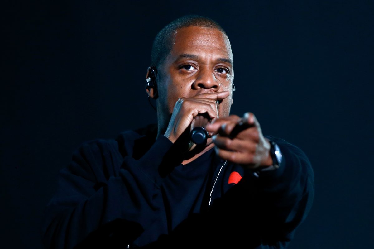 Rapper Jay-Z performs onstage