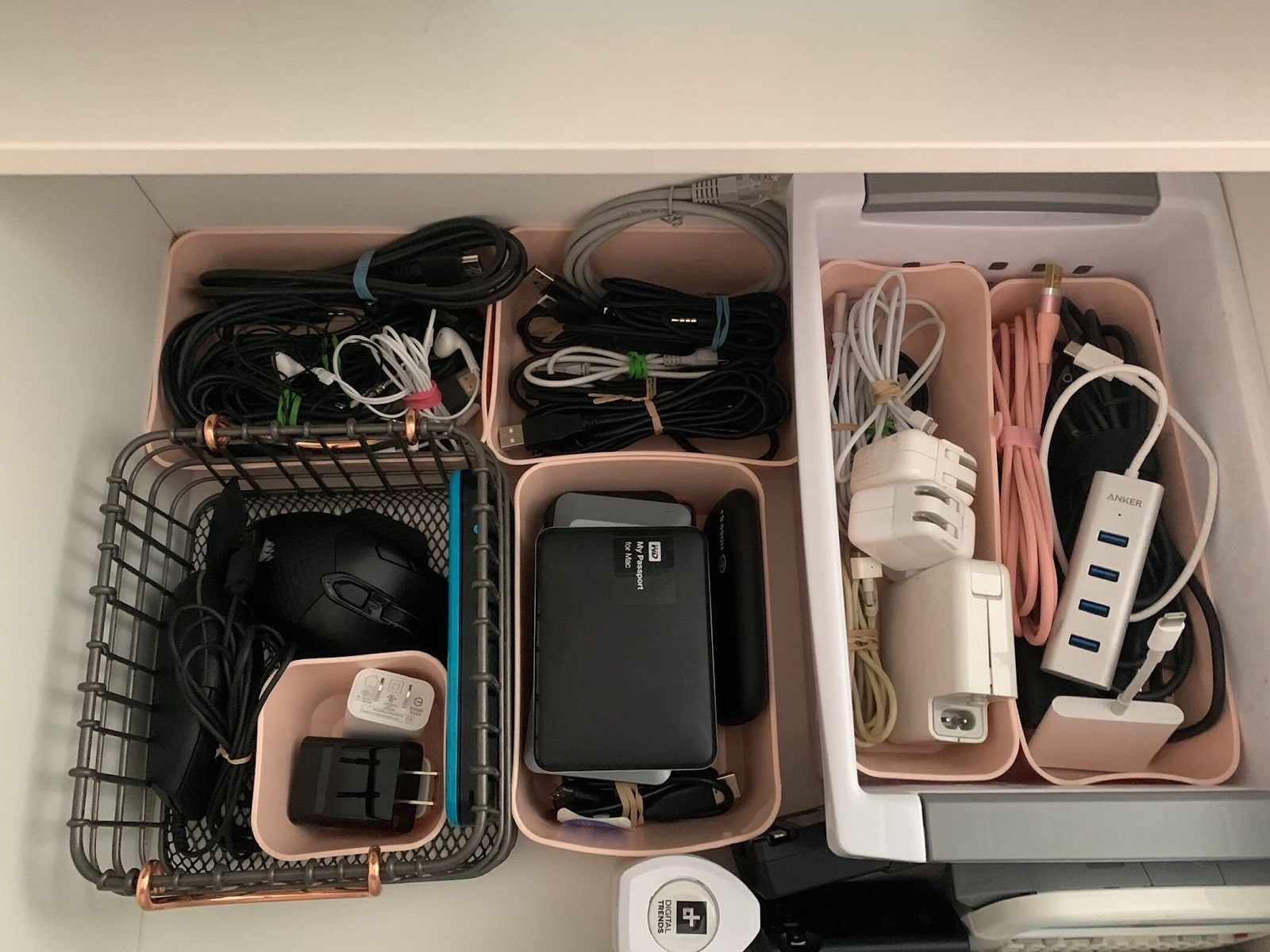 Lisa Marie Segarra's tech cords drawer