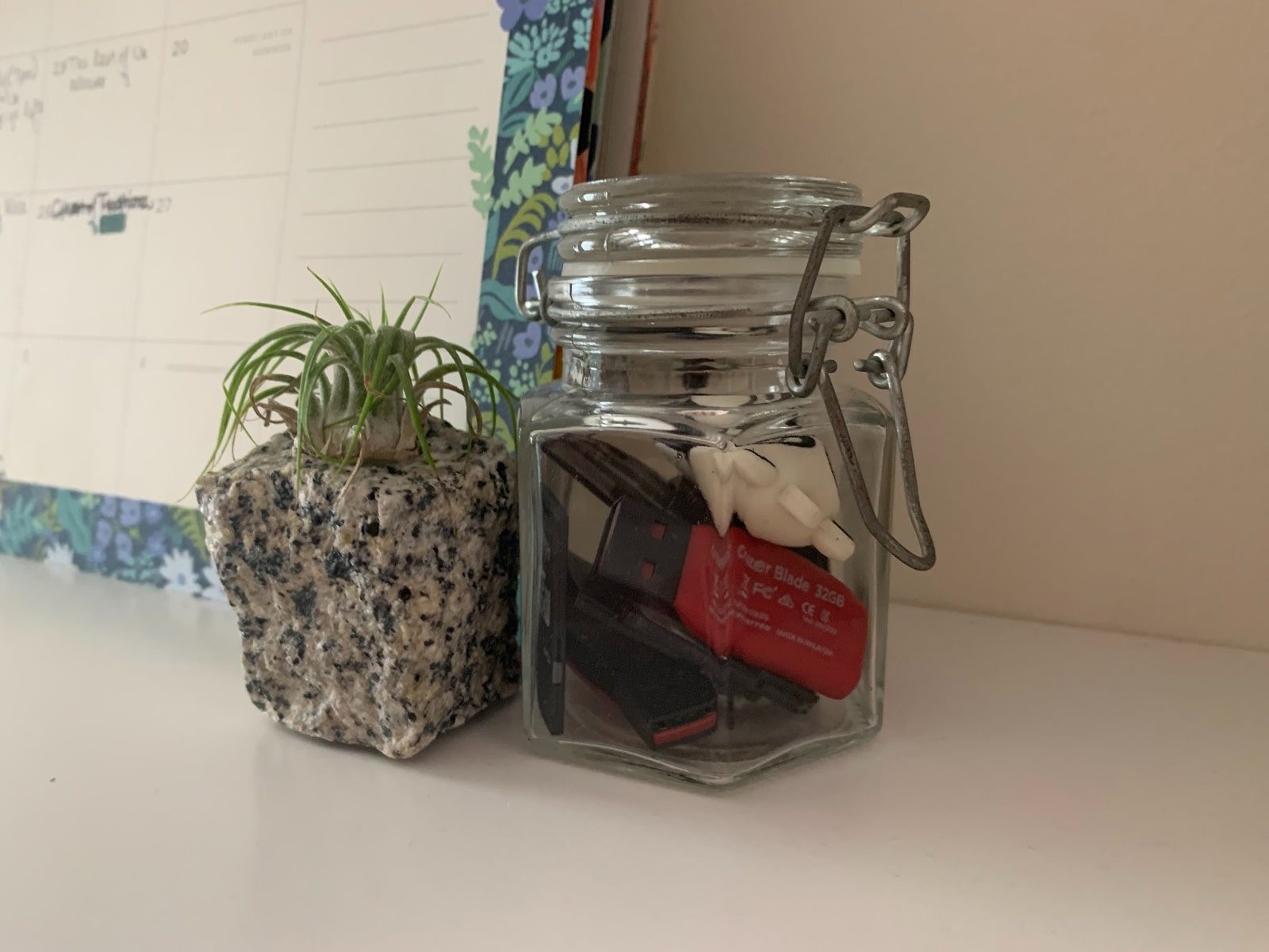 Lisa Marie Segarra's jar of SD cards