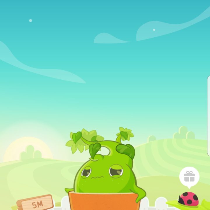 Screenshot of the Plant Nanny app showing your plant