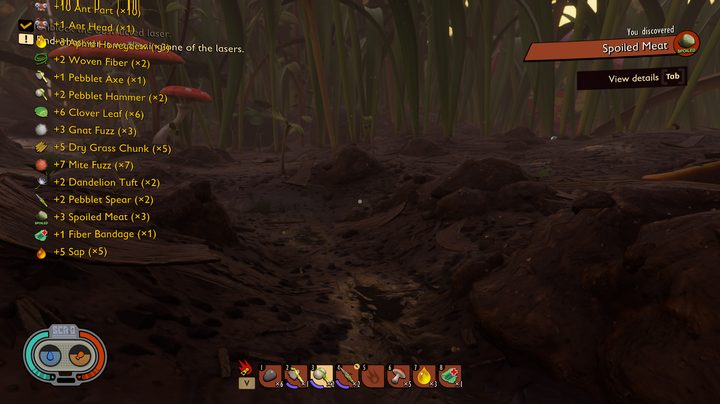 Recovering lost items in Grounded