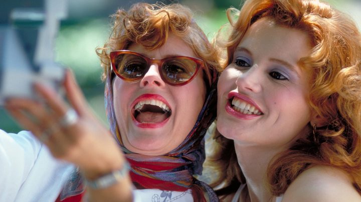 Susan Sarandon and Geena Davis in Thelma and Louise.